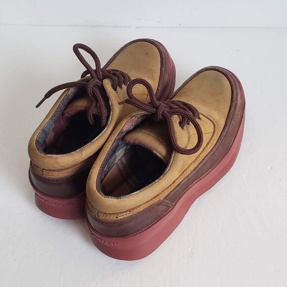 COLE HAAN Sporting Shoes Leather Walking Hiking Lace Up Flats Bicolor - Picture 14 of 15